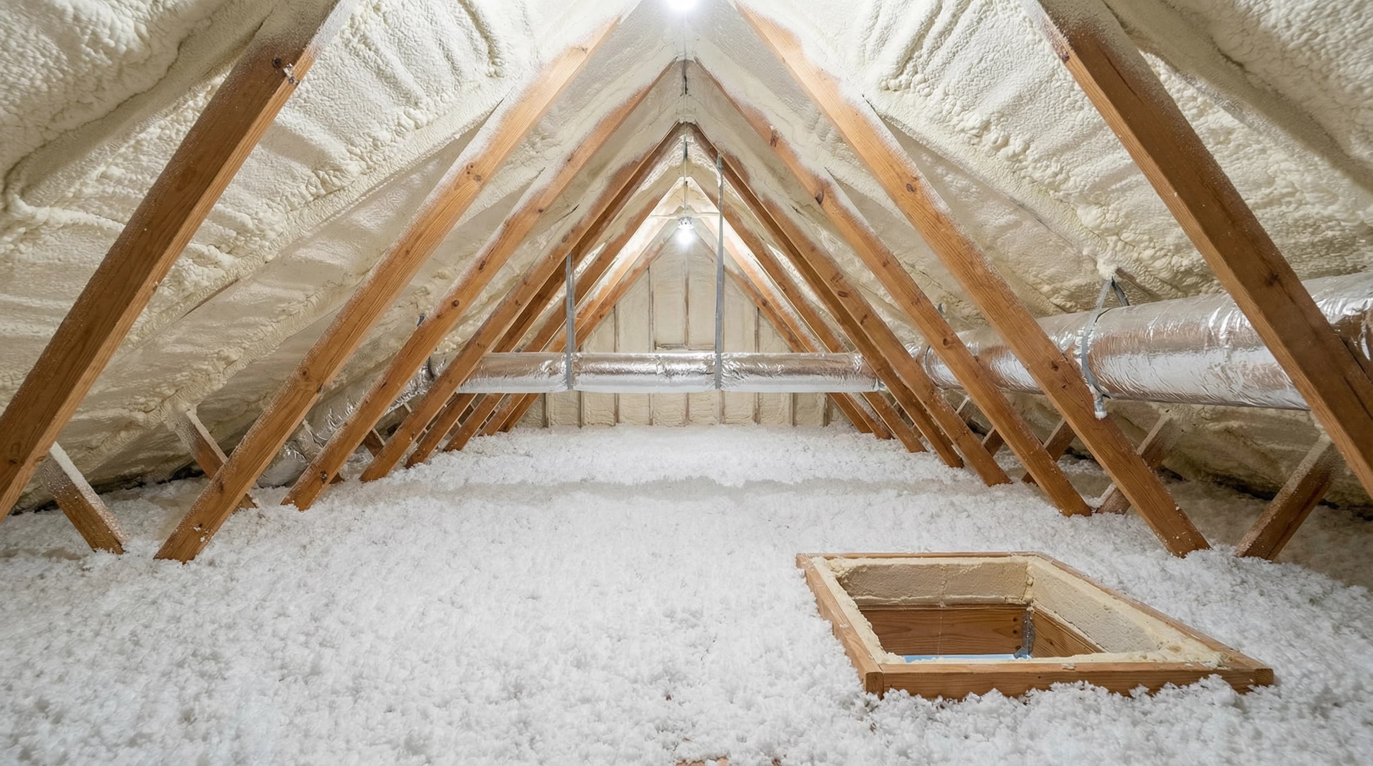 After: attic insulation project 1