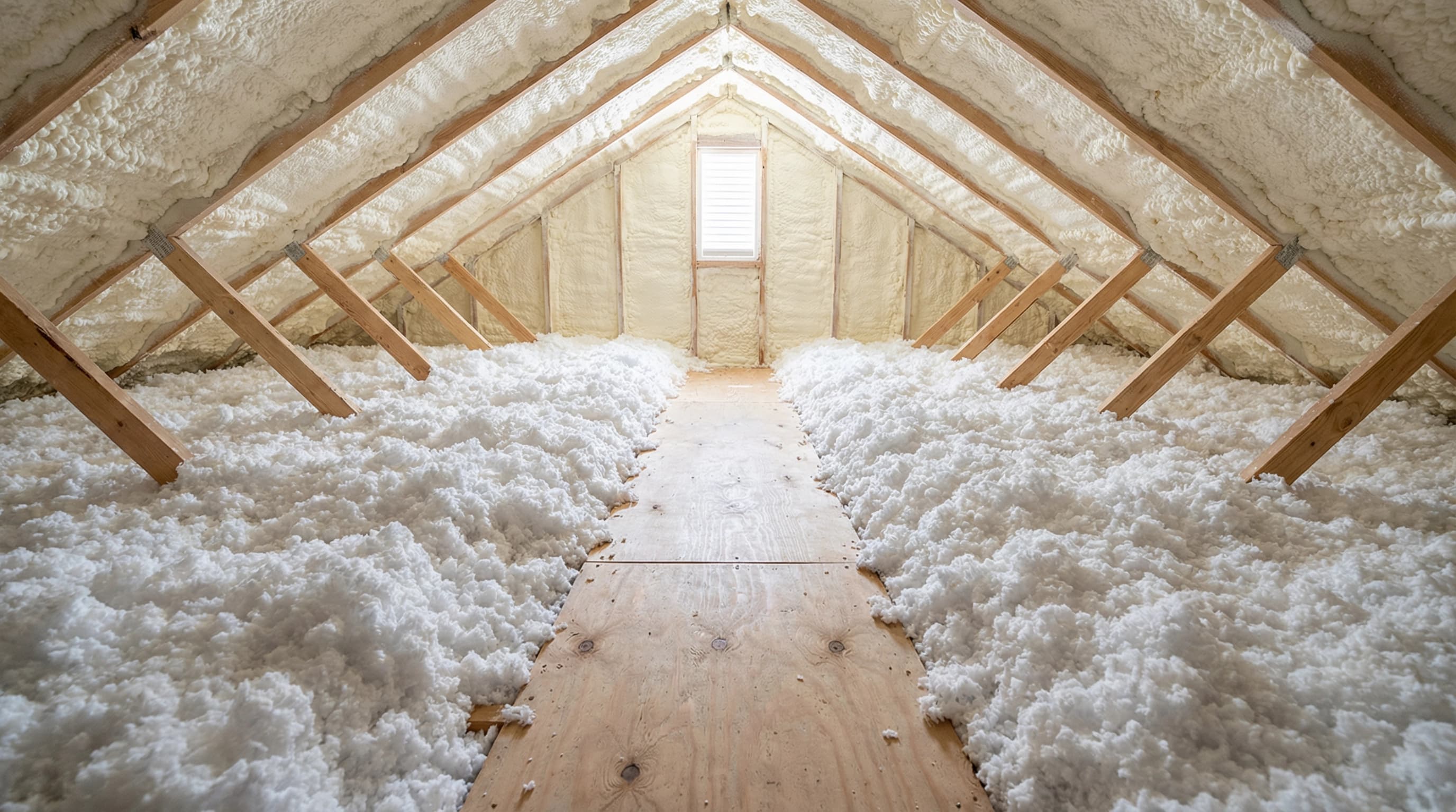 After: attic insulation project 3
