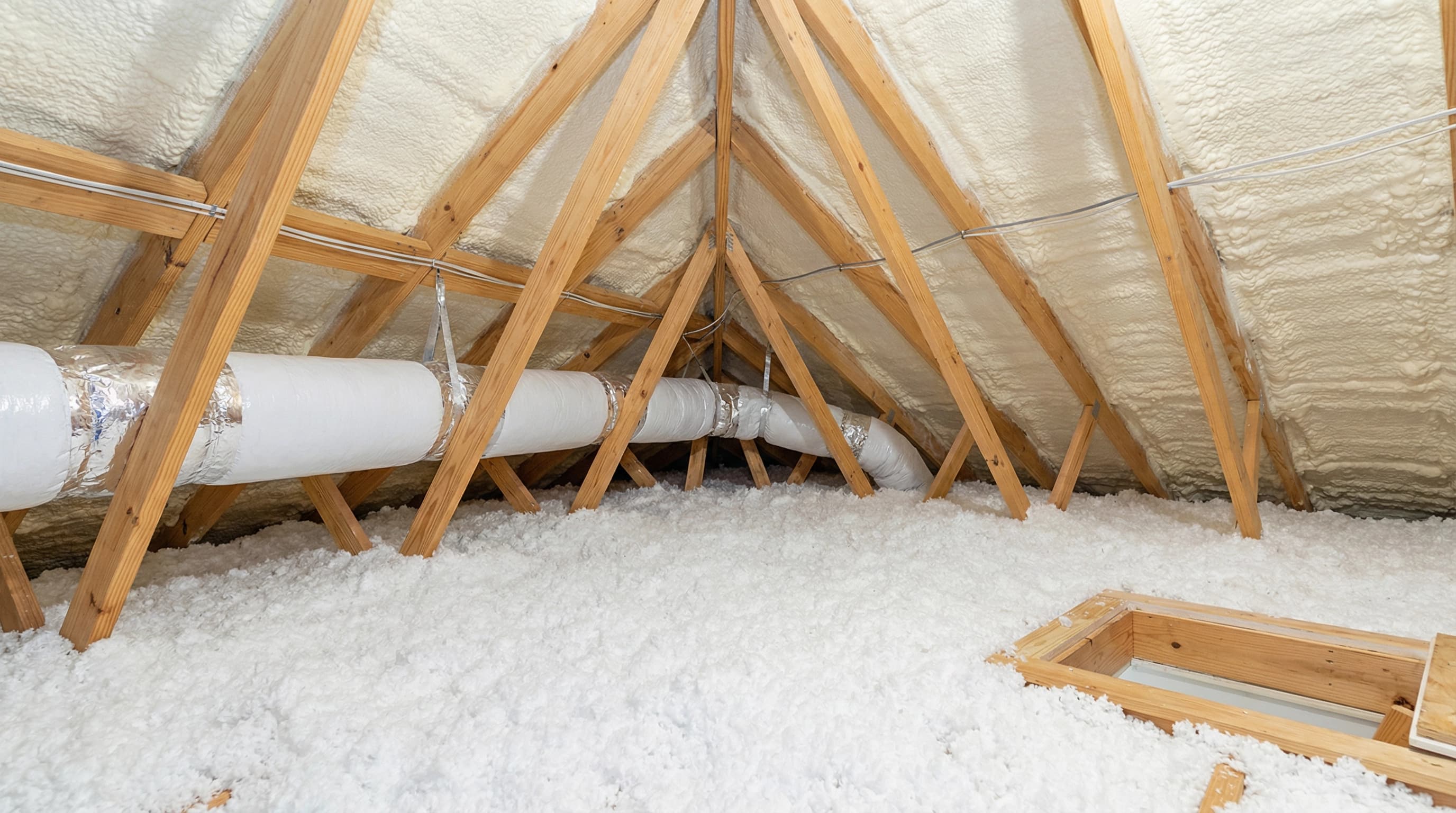 After: attic insulation project 4