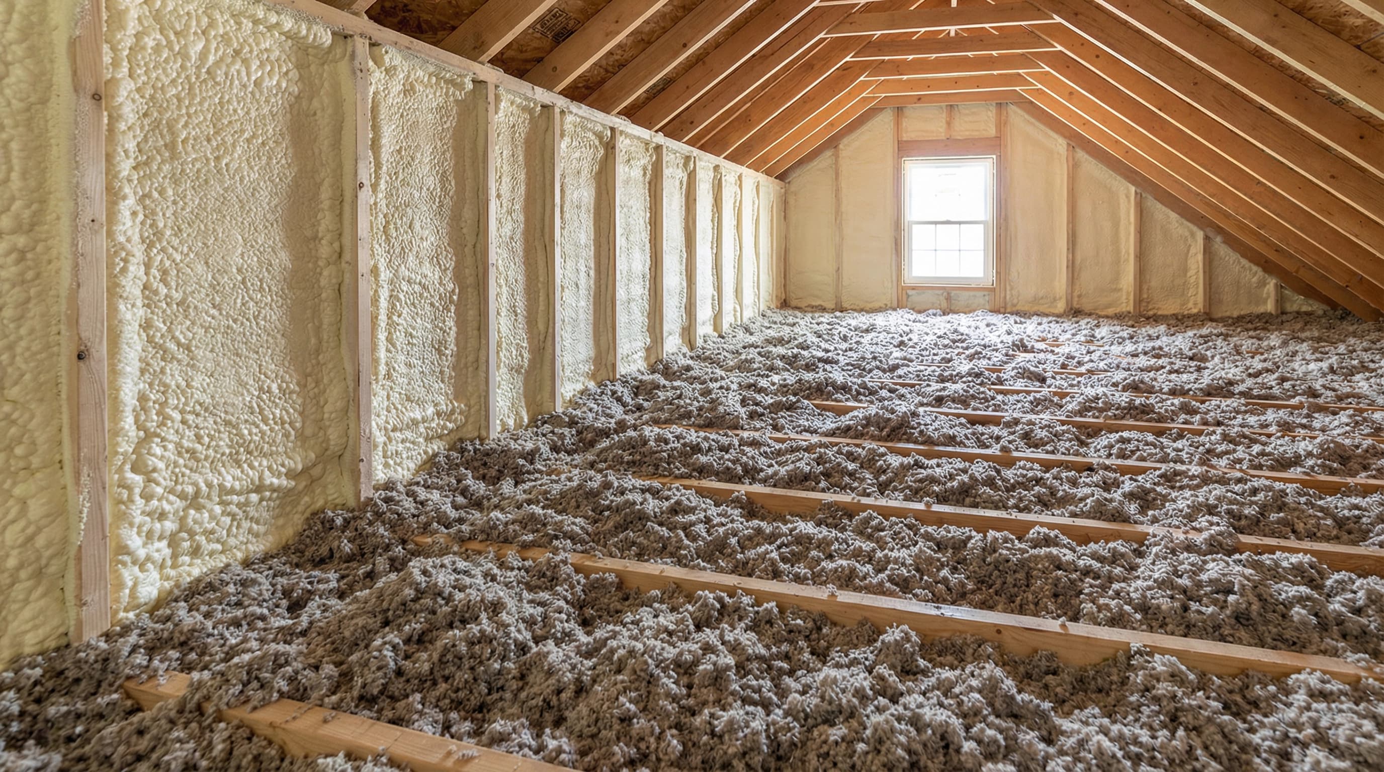 After: attic insulation project 5