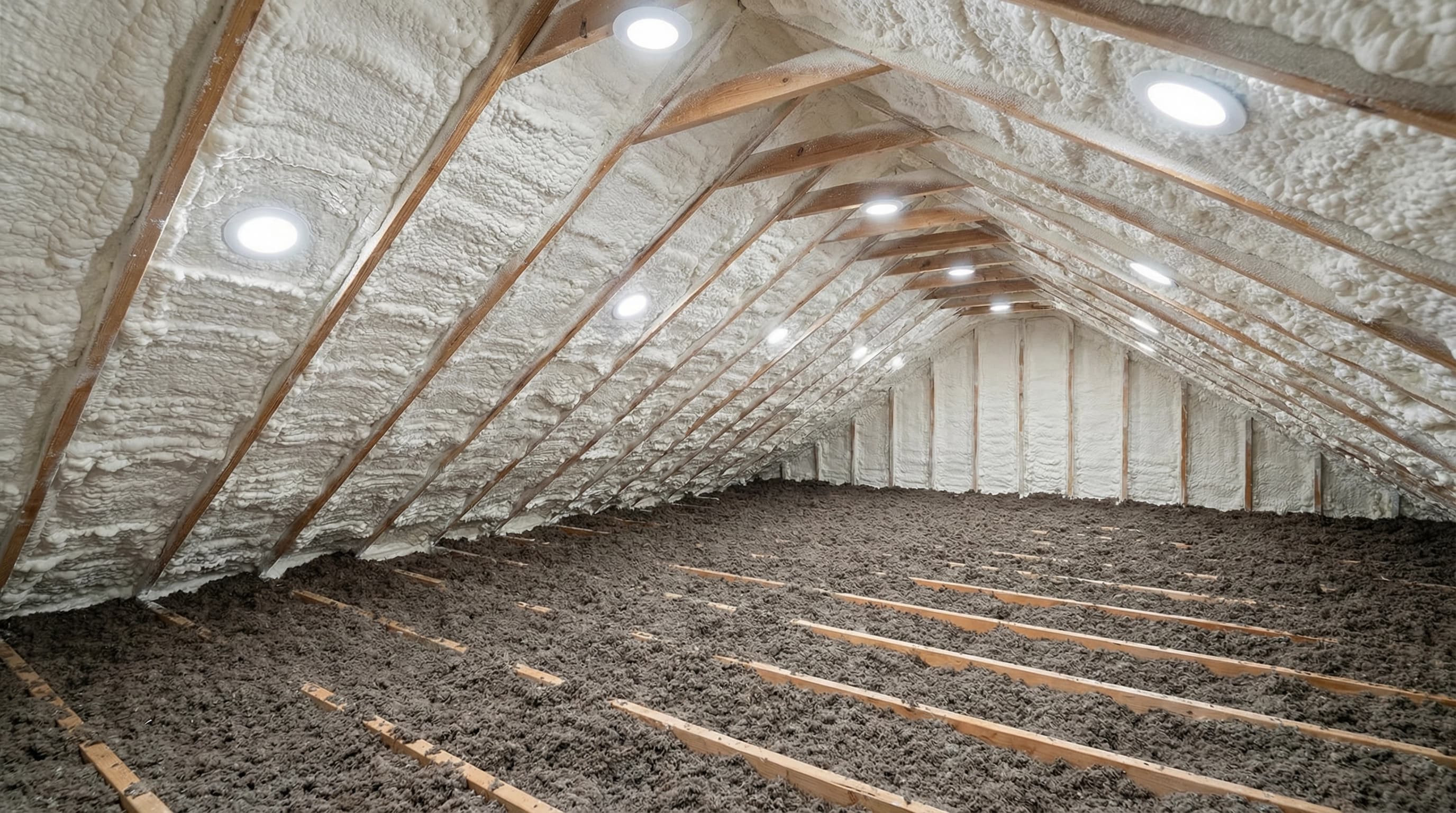 After: attic insulation project 8